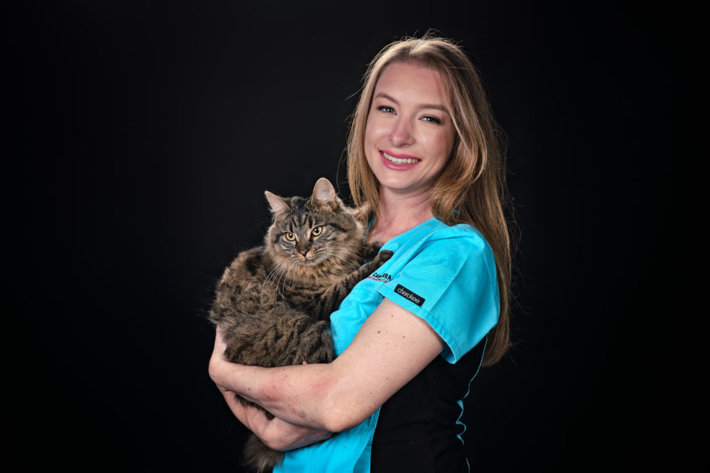 Merieanne holding cat